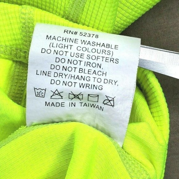 Bell Wether Cadence Full Zip Polyester Lime Green Full Zip Shirt With Pockets - Picture 7 of 8